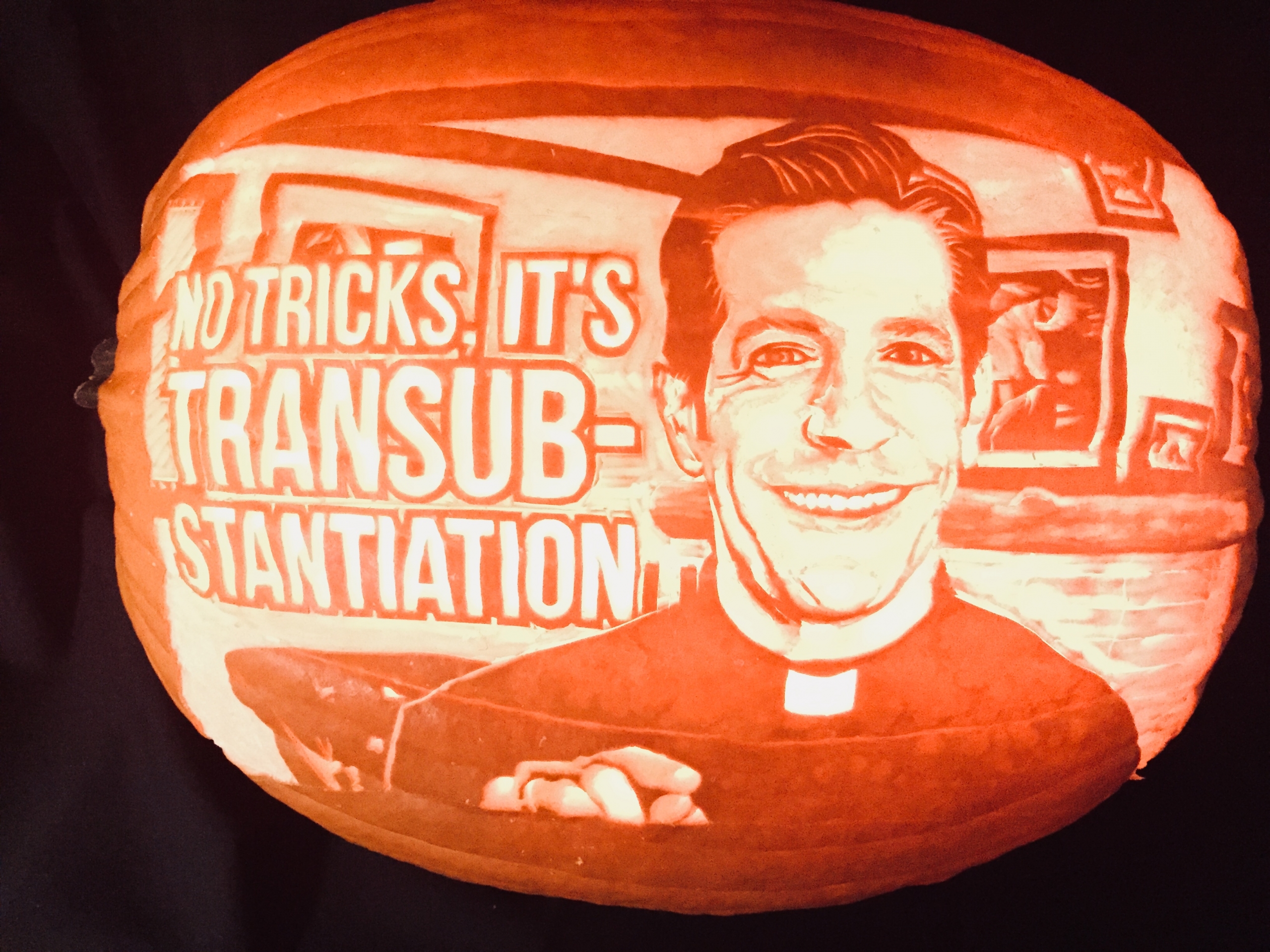 Trick or Treat? with Fr. Mike Schmitz pumpkin carving by Jake Voelker, photo 1 of 4