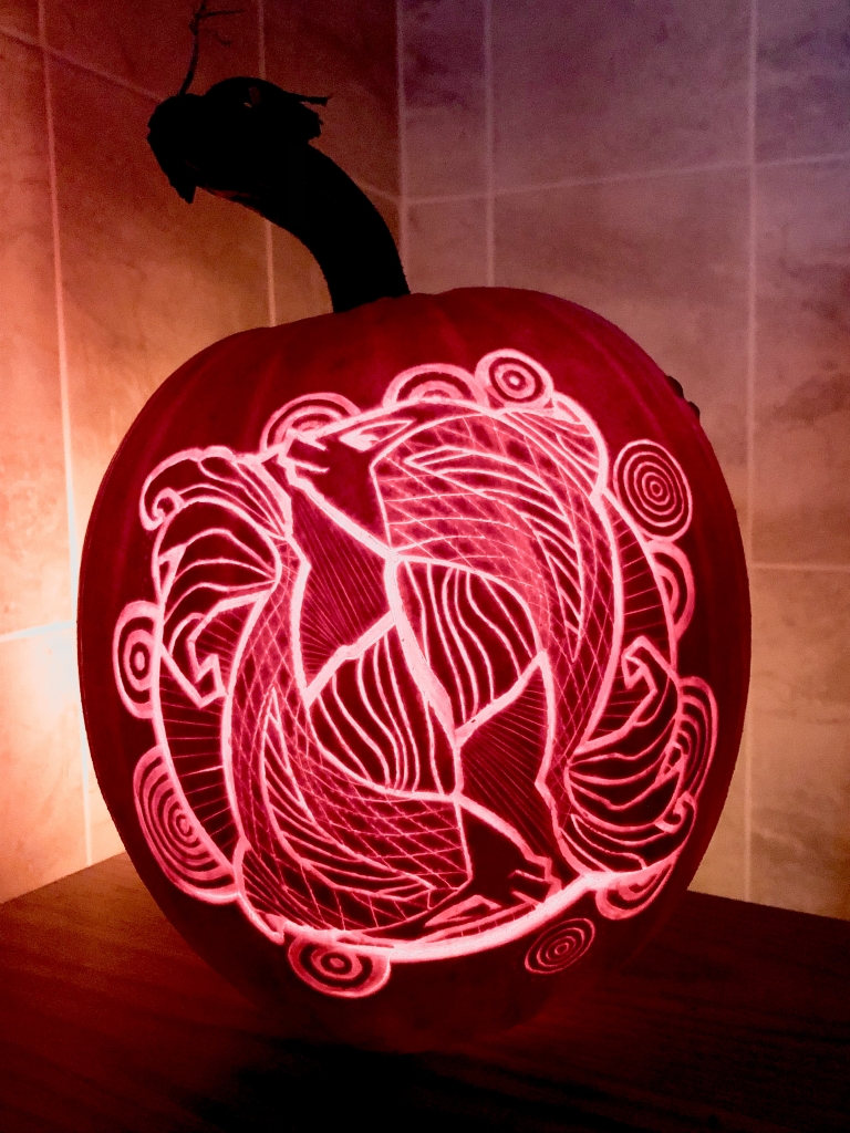Morning View pumpkin carving by Jake Voelker, photo 1 of 1